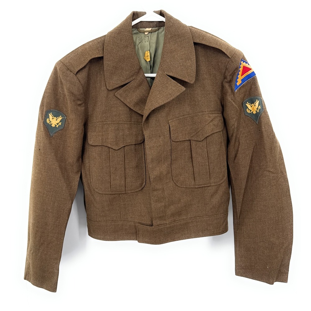 WWII 7th Army Specialist Coat Jacket Brown